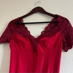 HAH - Hot As Hell by Free People Red Camisole / Bodysuit / Lingerie One Piece